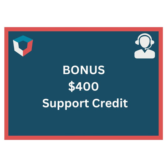 Bonus: $400 Support Credit