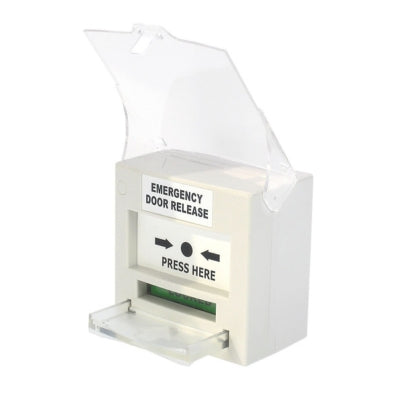 Gianni Call Point, Resettable DPDT with Cover, White CP-32W