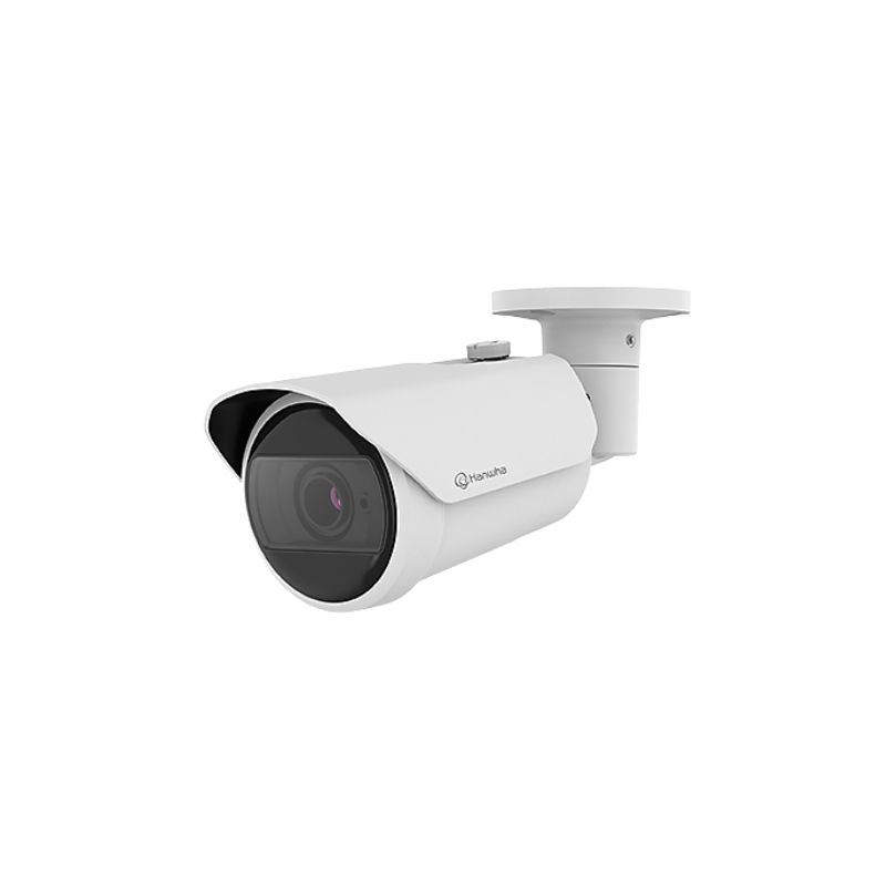 Hanwha Vision Q Core 5MP Outdoor AI Bullet Camera, H.265, 30fps, 30m IR, IK10, 3.2-10.2mm, QNO-C8083R