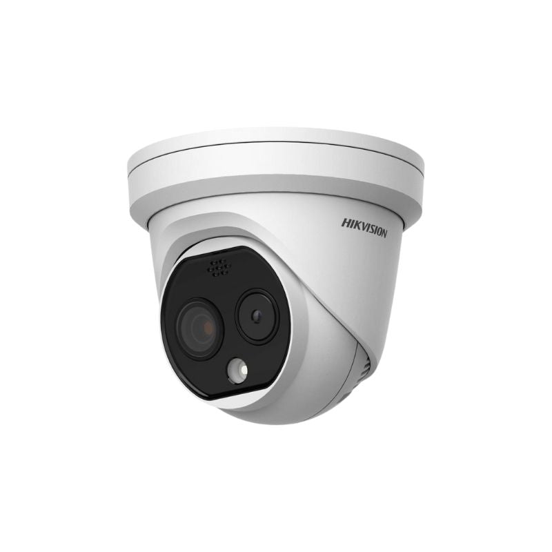 Hikvision Thermal & Optical Bi-Spectrum Turret Camera, -20°C to 150°C, 2.1mm (90.0°H× 65.4°V), DS-2TD1228-2/QA