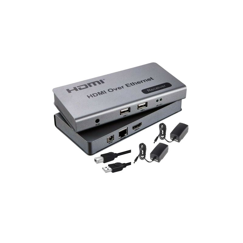 HDMI Over Ethernet KVM Extender 120M USB/ HDMI Loop Out