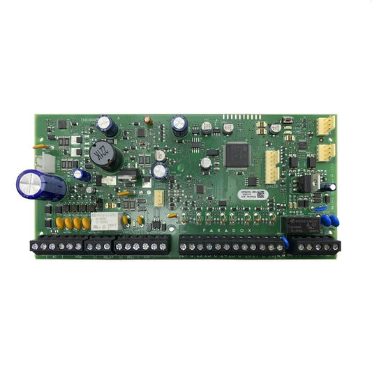 Paradox Alarm Main Board SP6000+ 16 Hardwired on board expandable to 32 Zones,  5 PGMs onboard including 1 Relay exapndable to 16 PGMs, 32 Users, 2 Areas, PCB Only PDX-SP6000+
