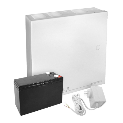 Paradox Base Kit (no PCB), Metal Enclosure, Battery, Plug Pack, Tamper & Telephone Lead PDX-KIT