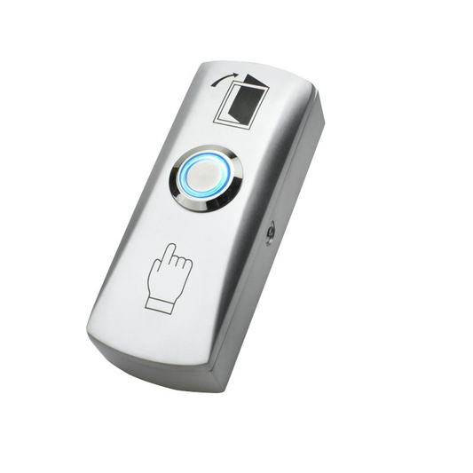 X2 Illuminated Exit Button wit Back Box N/O, SPST, X2-EXIT-009