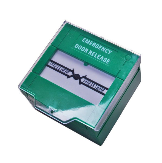 X2 Door Exit Resettable - Green, DPDT, Plug on Screw Terminals EXIT-021