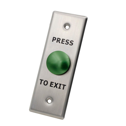 X2 Mushroom Exit Button, Stainless Steel - Small, N/O, SPST, Screw Terminal, X2-EXIT-001
