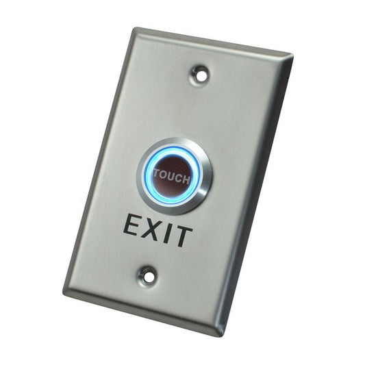 X2 Touch Exit Button, Stainless Steel - Large, SPDT, 12VDC, X2-EXIT-003