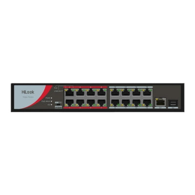 HiLook (by Hikvision) 16 Port Fast Ethernet Unmanaged POE Switch NS-0318P-130