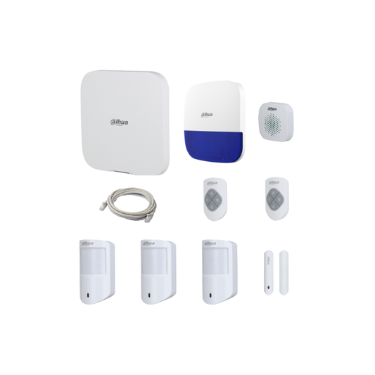 Dahua Wireless Alarm Special Kit – 3 PIR, 2 Remotes & Sirens
