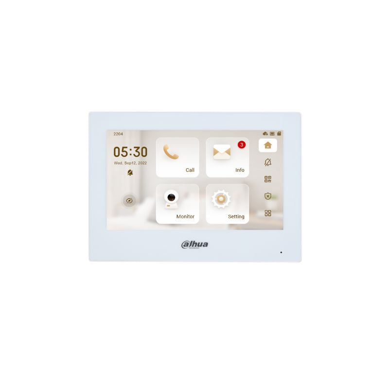 Dahua IP Intercom Indoor Monitor, WiFi VTH2621G(W)-WP White