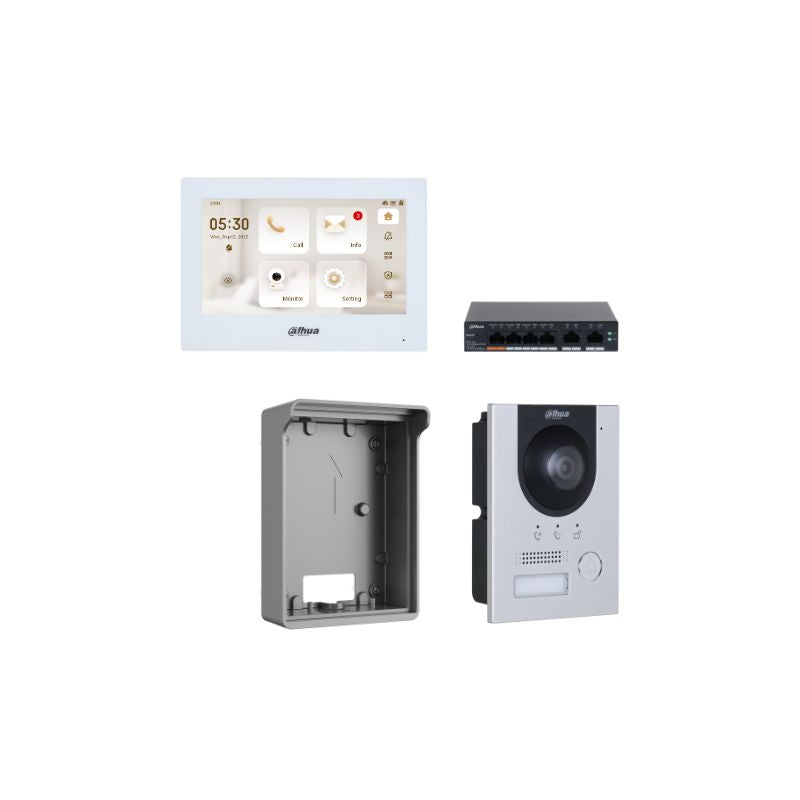 Dahua Surface Mount Rainshield  Door Station IP Video Intercom Kit, CL-DHI-SI-PB01
