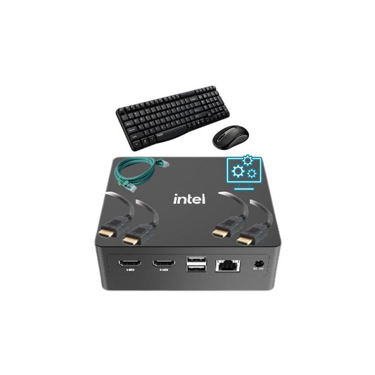 Mini PC Signage kit for up to two TVs, including Pre-Configuration and conent updates. (InSp8.1)
