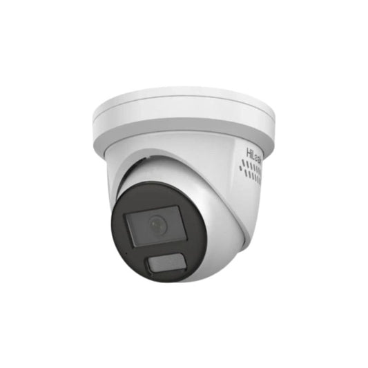 HiLook 6MP Turret All-In-One Outdoor Flateye Network Camera, H.265, 30m IR, Mic, IP67, 2.8mm Lens, DS-IPC-T269H2