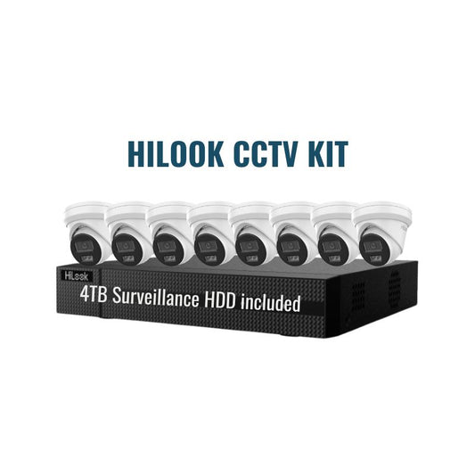 HiLook CCTV Kit 4: 6MP 8-Camera Turret 8Ch NVR 4TB Kit