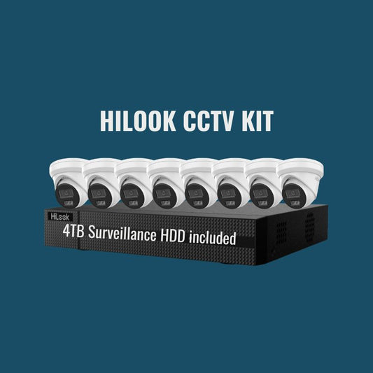 HiLook CCTV Kit 5: 6MP 8-Camera Turret 16Ch NVR 4TB Kit