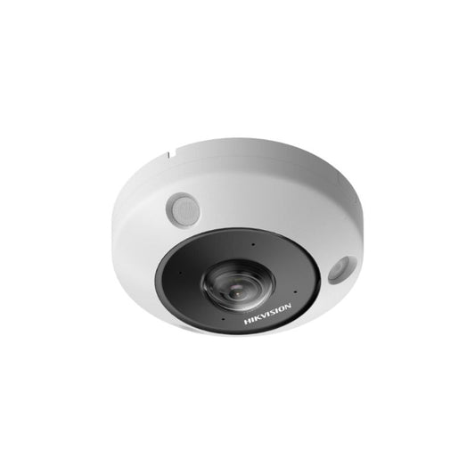 Hikvision DeepinView 12 MP Fisheye Network Camera, 15m IR, Mic, IP66, 1.29mm, DS-2CD63C5G1-IVS