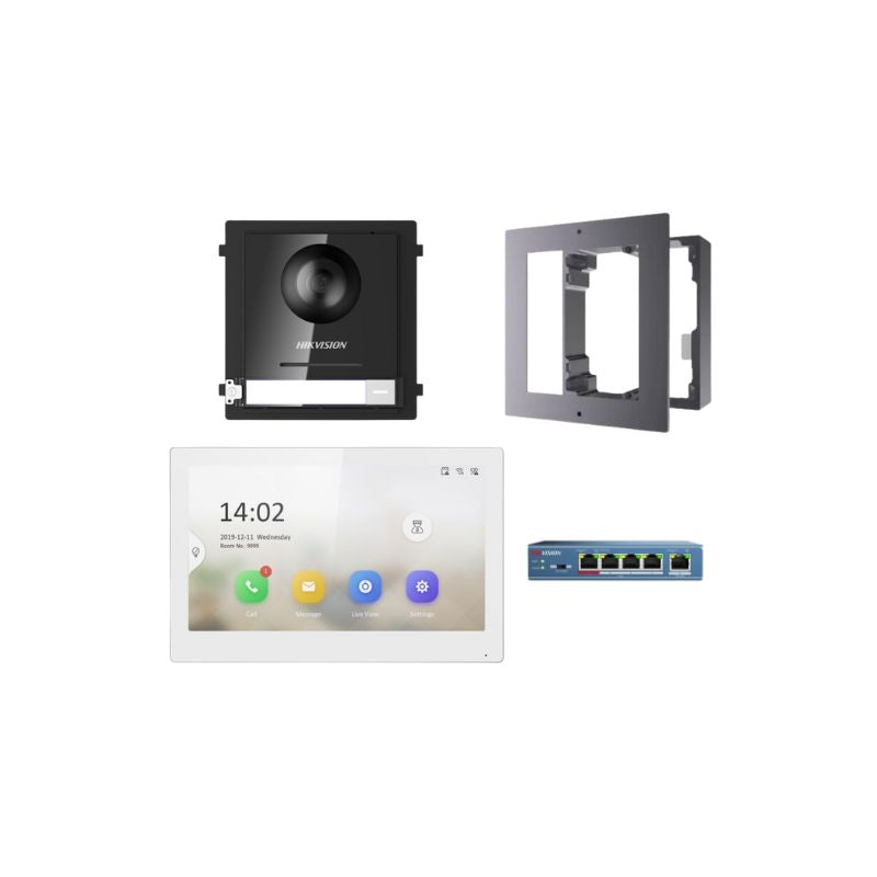 Hikvision IP Intercom Gen2 1-Door 1-Room Surface Mount Kit 1D1