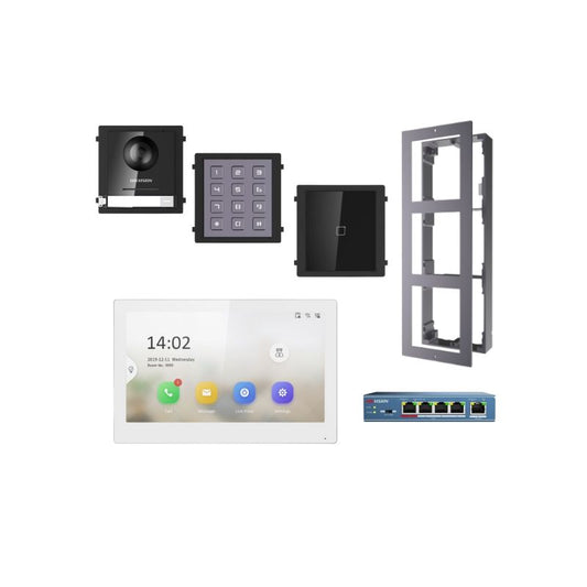 Hikvision IP Intercom Gen2 1-Door 1-Room Surface Mount Kit 1D3