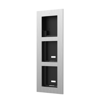 Hikvision Gen2 IP Intercom Housing Flush Mount 3-Gang Stainless Steel DS-KD-ACF3-S