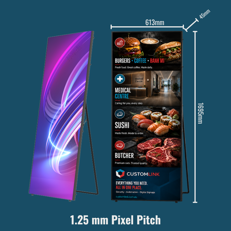 4. Hikvision LED Poster / Wall Display – SMD Triad LED, 1.25 mm Pixel Pitch, 600 nits DS-D4512CH-1FQ