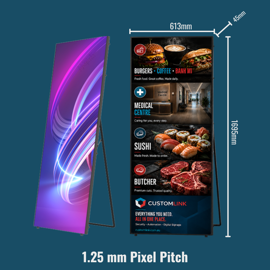 4. Hikvision LED Poster / Wall Display – SMD Triad LED, 1.25 mm Pixel Pitch, 600 nits DS-D4512CH-1FQ