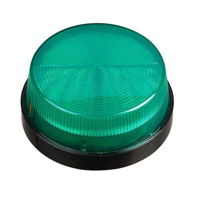 LED Security Strobe, 12V DC, 2-Stud Mounting, Green