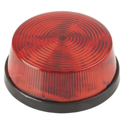 LED Security Strobe, 12V DC, 2-Stud Mounting, Red