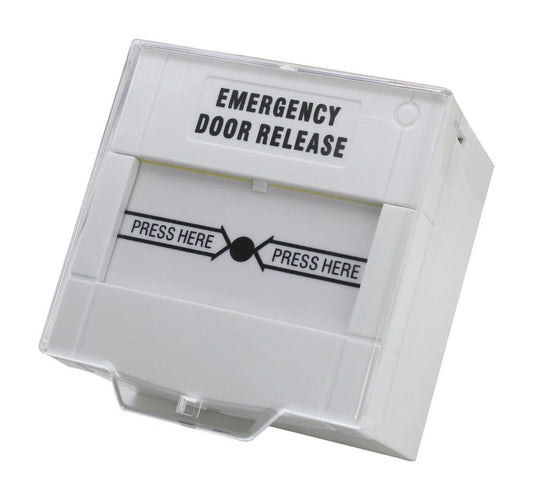 X2 Door Exit Resettable - White, DPDT, Plug-on Screw Terminals EXIT-026