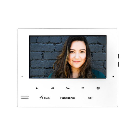 Panasonic VL-SV75AZ-W Intercom: White 7" LCD Monitor only VL-MV75Z-W